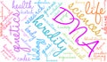 DNA Word Cloud Royalty Free Stock Photo