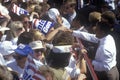 DNC Chairman Ron Brown on the Clinton/Gore 1992 Buscapade campaign tour in Corsicana, Texas