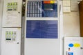 Dnepr, Ukraine - February 17, 2017: Fire alarm system installed in the box. Effective fire control device