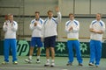Sweden team before play
