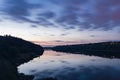 The Dnieper River at 8 pm Royalty Free Stock Photo