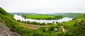 Dniester reservoir landscape