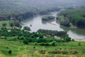 Dniester river landscape Royalty Free Stock Photo