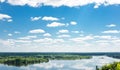 Dnipro river near Kaniv Royalty Free Stock Photo