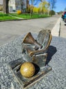 Bronze mini sculpture dedicated to fans of the Dnipro football club