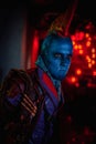 DNIPRO, UKRAINE - JUNE 26, 2019: Portrait of cosplayer in the image of Yondu Udonta from movie Guardians of the Galaxy Royalty Free Stock Photo