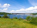 Dnipro water-power plant Royalty Free Stock Photo