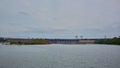 DniproGES in Zaporozhye. Hydroelectric power station on the Dnipro River