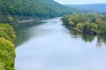 Dnister river bend canyon Royalty Free Stock Photo