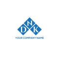 DNK letter logo design on WHITE background. DNK creative initials letter logo concept. Royalty Free Stock Photo