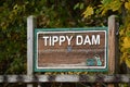 Tippy Dam on Manistee River DNR Sign Royalty Free Stock Photo