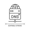 DNS server linear icon
