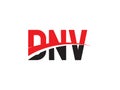 DNV Letter Initial Logo Design Vector Illustration Royalty Free Stock Photo