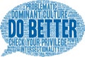 Do Better Word Cloud Royalty Free Stock Photo