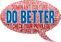 Do Better Word Cloud Royalty Free Stock Photo