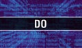 Do with Digital java code text. Do and Computer software coding vector concept. Programming coding script java, digital program Royalty Free Stock Photo