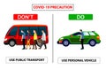 Do and don`t poster for covid 19 corona virus. Safety instruction for office employees and staff. Awareness poster for public