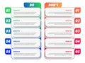 Do and dont infographic design template Royalty Free Stock Photo