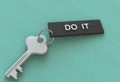 DO IT, message on keyholder