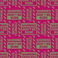 Do not be rude seamless pattern Royalty Free Stock Photo