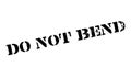 Do Not Bend rubber stamp Royalty Free Stock Photo