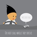 Do not call while they drive. Royalty Free Stock Photo