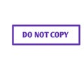 DO NOT COPY STAMP WITH TEXT