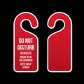 Do not disturb door hotel sign