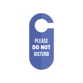 Do not disturb hanger tag icon, flat style