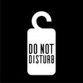 Do not disturb icon isolated on dark background Royalty Free Stock Photo