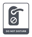 do not disturb icon in trendy design style. do not disturb icon isolated on white background. do not disturb vector icon simple