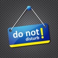 Do not disturb sign