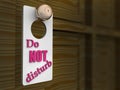 Do Not Disturb Sign Royalty Free Stock Photo