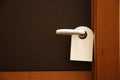 Do not disturb sign on hotel door Royalty Free Stock Photo