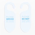 Do not disturb sign template. Royalty Free Stock Photo