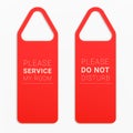 Do not disturb sign template. Royalty Free Stock Photo