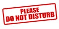 Do not disturb Royalty Free Stock Photo