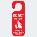 Do not disturb. Werewolf. Full moon Royalty Free Stock Photo