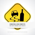 Do not drink and drive Royalty Free Stock Photo