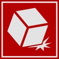 Do Not Drop. Fragile Items. Packaging Symbol. Sign and Label Indicating That Items Must Be Handled Carefully. No Drops Vector