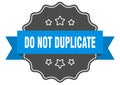 do not duplicate label Royalty Free Stock Photo