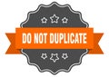 do not duplicate label Royalty Free Stock Photo