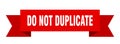 do not duplicate ribbon. Royalty Free Stock Photo