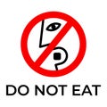 Do not eat desiccant icon