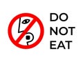 Do not eat desiccant icon