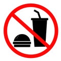 Do not eat and drink iconl for your web site design, logo, app, Royalty Free Stock Photo