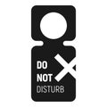 Do not enter door tag icon, simple style