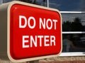 Do not enter - red sign Royalty Free Stock Photo