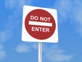 Do Not Enter Sign Royalty Free Stock Photo