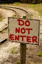 Do NOT ENTER sign Royalty Free Stock Photo